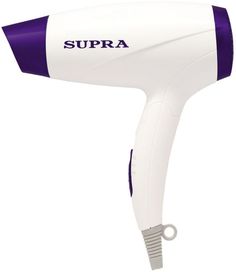 Фен SUPRA PHS-1602S, 1600Вт, белый и фиолетовый