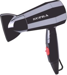 Фен SUPRA PHS-1604M, 1600Вт, черный