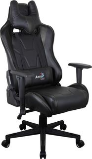 Кресло игровое AEROCOOL AC220 AIR-B, ПВХ/полиуретан [516343]