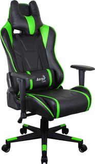 Кресло игровое AEROCOOL AC220 AIR-BG, ПВХ/полиуретан [516394]