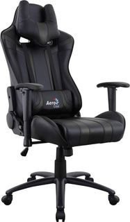 Кресло игровое AEROCOOL AC120 AIR-B, ПВХ/полиуретан [516662]