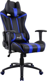 Кресло игровое AEROCOOL AC120 AIR-BB, ПВХ/полиуретан [516670]