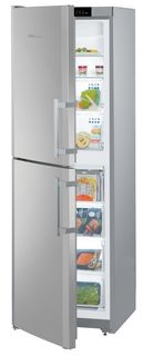 Холодильник LIEBHERR SBNef 3200, двухкамерный, нержавеющая сталь