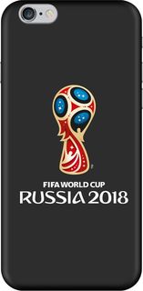 Чехол (клип-кейс) DEPPA FIFA Official Emblem, для Apple iPhone 6/6S, черный [103868]