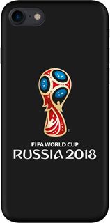 Чехол (клип-кейс) DEPPA FIFA Official Emblem, для Apple iPhone 7/8, черный [103892]