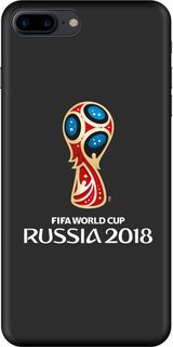 Чехол (клип-кейс) DEPPA FIFA Official Emblem, для Apple iPhone 7 Plus/8 Plus, черный [103916]