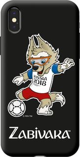 Чехол (клип-кейс) DEPPA FIFA_Zabivaka, для Apple iPhone X, черный [103947]