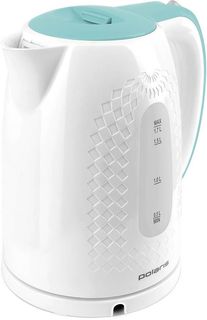 Чайник электрический POLARIS PWK 1713C, 2200Вт, белый и бирюзовый