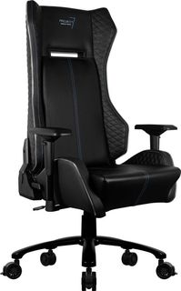 Кресло игровое AEROCOOL P7-GC1 AIR RGB, на колесиках, ПВХ/полиуретан [512971]