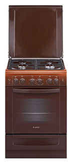 Газовая плита GEFEST ПГЭ 6101-02 0001, газовая духовка, коричневый