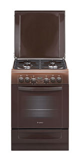 Газовая плита GEFEST ПГЭ 6102-03 0001, электрическая духовка, коричневый