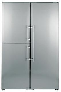 Холодильник LIEBHERR SBSES 7353, трехкамерный, нержавеющая сталь
