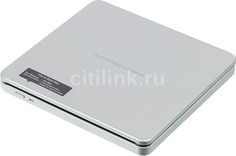 Оптический привод DVD-RW LG GP70NS50, внешний, USB, серебристый, Ret