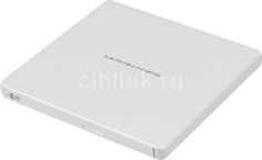 Оптический привод DVD-RW LG GP60NW60, внешний, USB, белый, Ret