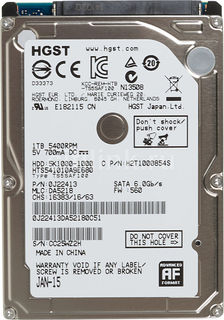 Жесткий диск HGST Travelstar 5K1000 HTS541010A9E680, 1Тб, HDD, SATA III, 2.5&quot; [0j22413]