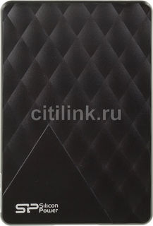 Внешний жесткий диск SILICON POWER Diamond SP500GBPHDD06S3K, 500Гб, черный