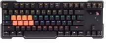 Клавиатура A4 Bloody B530, USB, c подставкой для запястий, черный + красный
