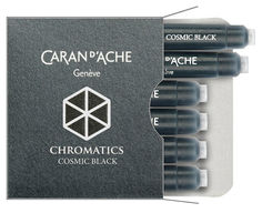Картридж Carandache Chromatics (8021.009) Cosmic black чернила для ручек перьевых (6шт)