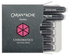 Картридж Carandache Chromatics (8021.080) Divine pink чернила для ручек перьевых (6шт)