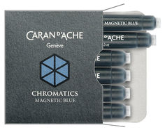 Картридж Carandache Chromatics (8021.149) Magnetic blue чернила для ручек перьевых (6шт)