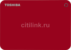 Внешний жесткий диск TOSHIBA Canvio Connect II HDTC810ER3AA, 1Тб, красный