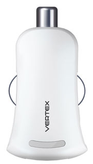 Автомобильное зарядное устройство VERTEX MFI, USB, 1A, белый