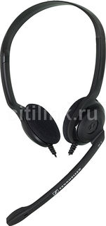 Наушники с микрофоном SENNHEISER PC 3 CHAT, накладные, черный [504195]