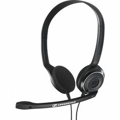 Наушники с микрофоном SENNHEISER PC 8 USB, накладные, черный [504197]