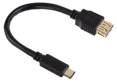 Кабель Hama 00135712 USB A(f) USB Type-C (m) 0.15м черный блистер