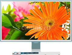 Монитор ЖК SAMSUNG S24E391HL &quot;R&quot;, 23.6&quot;, белый и белый/голубой [ls24e391hlo/ru]