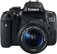 Зеркальный фотоаппарат CANON EOS 750D kit ( EF-S 18-55mm f/3.5-5.6 IS STM), черный
