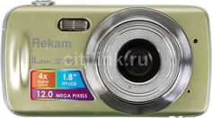 Цифровой фотоаппарат REKAM iLook S750i, золотистый