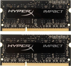 Модуль памяти KINGSTON HyperX Impact HX316LS9IBK2/16 DDR3L - 2x 8Гб 1600, SO-DIMM, Ret