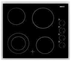 Варочная панель BEKO HIC 64101 X, Hi-Light, независимая, черный