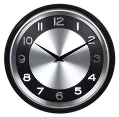 Настенные часы БЮРОКРАТ WallC-R24P, аналоговые, черный