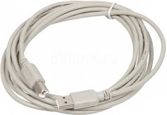 Кабель USB2.0 USB A(m) - USB B(m), 3м, серый Noname