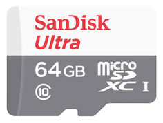 Карта памяти microSDXC UHS-I SANDISK Ultra 64 ГБ, 48 МБ/с, 320X, Class 10, SDSQUNB-064G-GN3MN, 1 шт.