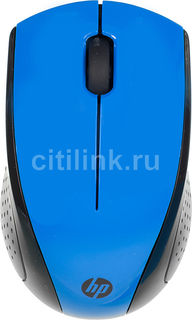 Мышь HP X3000 оптическая беспроводная USB, синий [n4g63aa]