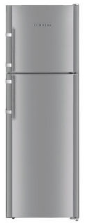 Холодильник LIEBHERR CTPesf 3316, двухкамерный, нержавеющая сталь