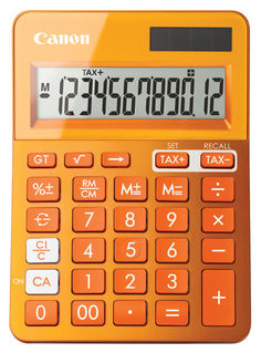 Калькулятор CANON LS-123K-MOR, 12-разрядный, оранжевый