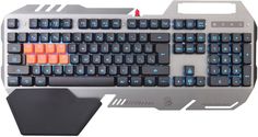 Клавиатура A4 Bloody B418, USB, c подставкой для запястий, серый