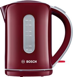 Чайник электрический BOSCH TWK7604, 2200Вт, бордовый