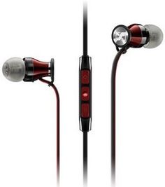 Наушники с микрофоном SENNHEISER MOMENTUM In-Ear M2 IEi, вкладыши, красный / черный [506231]