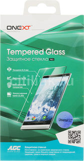 Защитное стекло для экрана ONEXT для смартфонов 5.5&quot;, 72 х 147 мм, 1 шт [40964]