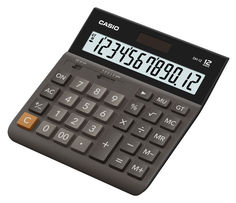Калькулятор CASIO DH-12, 12-разрядный, коричневый