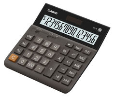 Калькулятор CASIO DH-16, 16-разрядный, коричневый