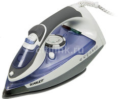 Утюг SCARLETT SC-1337S, 2400Вт, синий/ серый