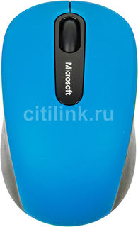 Мышь MICROSOFT Mobile 3600 оптическая беспроводная голубой и черный [pn7-00024]
