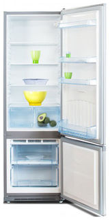 Холодильник NORD NRB 118 332, двухкамерный, серебристый