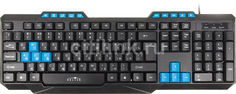 Клавиатура OKLICK 750G FROST WAR, USB, черный + черный [km-638]